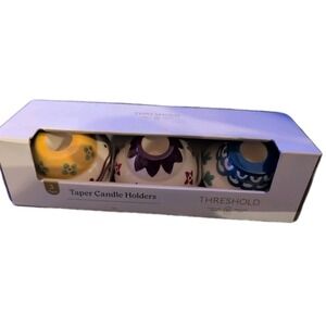 Threshold three piece taper candle holders TABLE DECOR 3 Pk. NEW